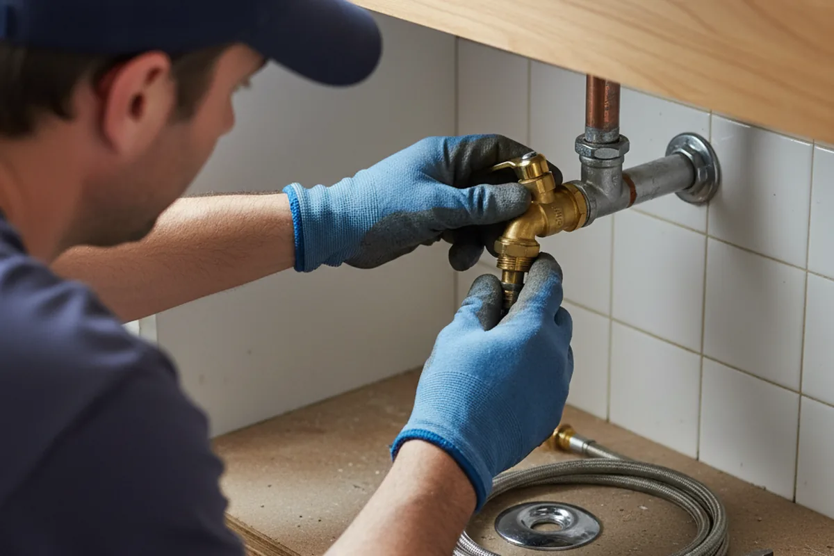 Shutoff valve and fitting work during Emergency Plumbing in Westover